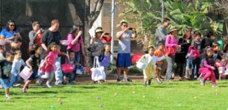 Photo: FLLewis/Media City G -- Young kids dashed onto the field in search of Easter eggs during the Egg-Stravaganza at McCambridge Park 1515 North Glenoaks Boulevard in Burbank March 30, 2013