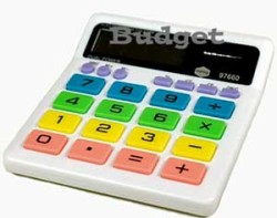 Budget calculator graphic