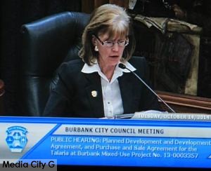 Photo: FLLewis / Media City G -- Burbank City Council member Emily Gabel-Luddy joined the council majority in supporting the Talaria project October 14, 2014
