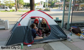 Photo: FLLewis / Media City G -- Die hard fans of Twenty One Pilots camp out for event in Burbank May 19, 2015