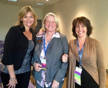 Photo courtesy Suzanne Weerts (l-r) Weerts, State PTA's Vice President for Education, Celia Jaffe. Tina McDermott at conference in Sacramento May 2, 2015