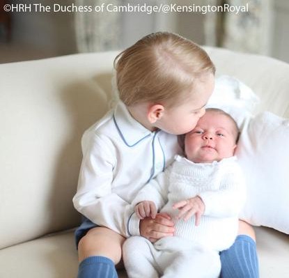 Prince George and Princess Charlotte photo courtesy Kensington Palace on Twitter