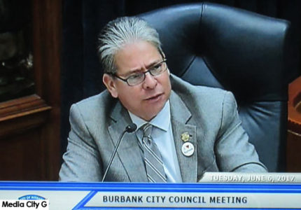 Burbank City Councilman Bob Frutos city council meeting June 6, 2017