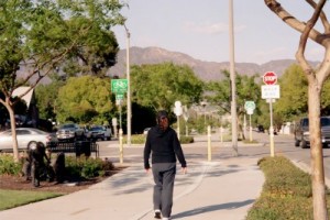 Photo: FLLewis/Media City G -- Woman on the Chandler Bike Path in Burbank 