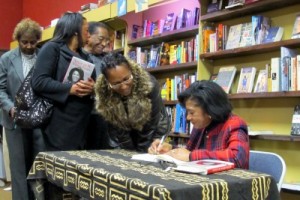Photo: FLLewis/Media City G -- Author/News Anchor/Reporter Belva Davis signed copies of her memoir, "Never in My Wildest Dreams" at Eso Won Bookstore, 4331 Degnan Boulevard, Los Angeles March 1, 2011