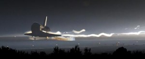 Photo: Bill Ingalls/NASA -- Atlantis touched down at the Kennedy Space Center before dawn this morning ending the U.S. shuttle program  Florida July 21, 2011