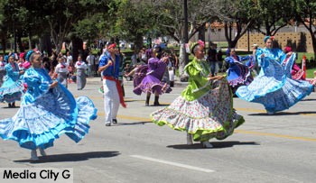 Photo: FLLewis / Media City G- Ballet Folklorico Azteca dazzled parade audiences with colorful performance at Burbank on Parade April 23, 2016