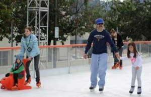 Photo: FLLewis/Media City G -- Skaters on the ice at The Rink in Downtown Burbank November 23, 2013