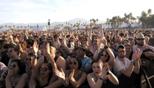 Photo: Rodrigo Pena/Audio File blog -- Rock fans throw their hands up for Broken Social Scene at the Coachella Valley Music and Arts Festival in Indio April 16, 2011