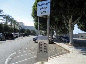 Photo: FLLewis/Media City G -- Payment drop off box in the parking lot of Burbank Water and Power 164 West Magnolia Boulevard Burbank