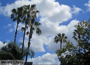 Photo: FLLewis/ Media City  G -- Clouds, sunshine and cool temps in Burbank May 20, 2014