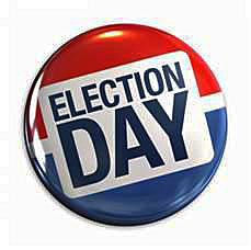 Election Day button clip art