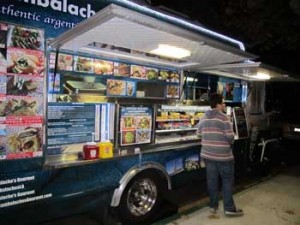 Photo: FLLewis/Media City G -- Cambalache's Gourmet Argentinian food truck at the Burbank town hall meeting at David Starr Jordan Middle School November 27, 2012