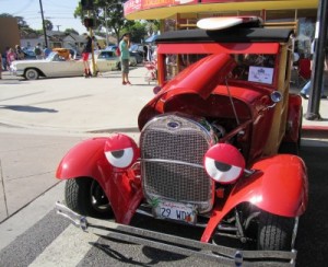 Photo: FLLewis/Media City G -- This red hot vintage car was an eye catcher at the Be-Boppin' in the Park in the Magnolia Park District of Burbank August 20, 2011