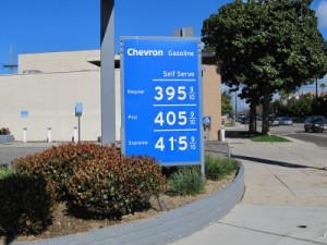 Photo: FLLewis/Media City G -- Gas prices at the Chevron G-M Food Mart at Buena Vista Street and Alameda Avenue in Burbank March 7, 2011