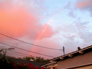Photo: FLLewis/ Media City G -- Rainbow effect in the sky over Burbank Labor Day weekend September 2011