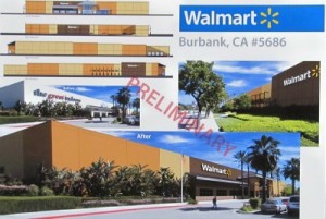Photo: FLLewis/Media City G -- Plans for the Walmart at 1301 North Victory Place in Burbank 