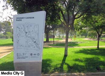 Photo: FLLewis / Media City G-- Johnny Carson Park 400 South Bob Hope Drive in Burbank reopens after redesign plan completed July 1, 2016