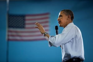 Photo: Pete Souza/White House -- President Obama spoke at a town hall meeting in North Carolina April 19, 2011