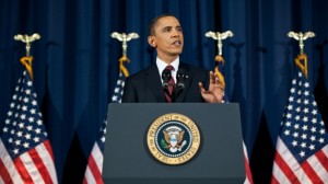 Photo: Pete Souza/White House -- President Obama addressed the nation from the National Defense University Washington, DC,  March 28, 2011
