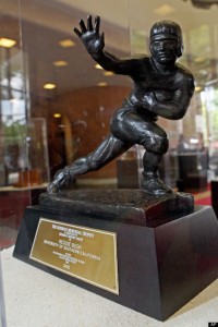 Photo credit: Sports.spreadit.org --Reggie Bush's 2005 Heisman Trophy