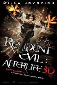 Movie poster for Resident Evil:Afterlife 3D