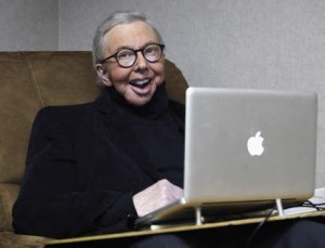 Film critic Roger Ebert courtesy Chicago Sun-Times 