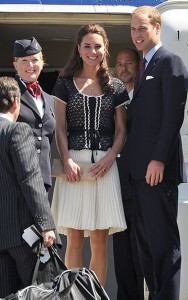 Photo: John Shearer/Wireimage/People -- The Duke and Duchess of Cambridge say good-bye before boarding a plane back to the U.K. this afternoon at LAX  July 10, 2011