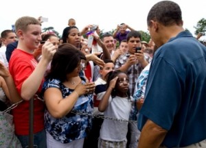 Photo: White House blog -- A young girl saluted President Obama during the Independence Day celebration at the White House July 4, 2011