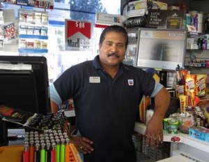 Photo: FLLewis/Media City G -- Manager Javed Khandaker sold a Mega Millions lottery ticket worth $755, 147 at the Chevron station 100 South Glenoaks Boulevard in Burbank May 27, 2012